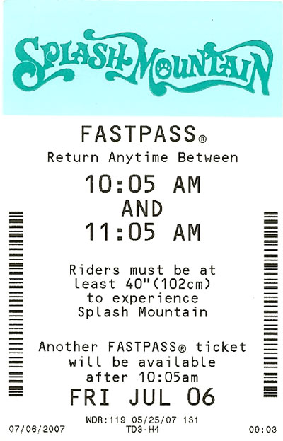 Disney - FastPass